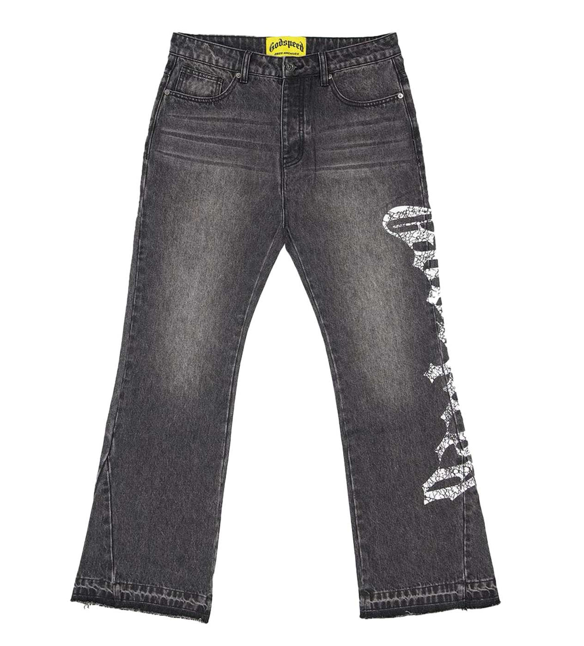 Godspeed OG Logo Flared Denim Black Wash
