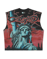 Godspeed Voltage Sleeveless Tee Black/Red