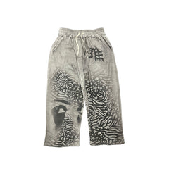 Mixed Emotion Grey ‘Striped’ Sweatpants