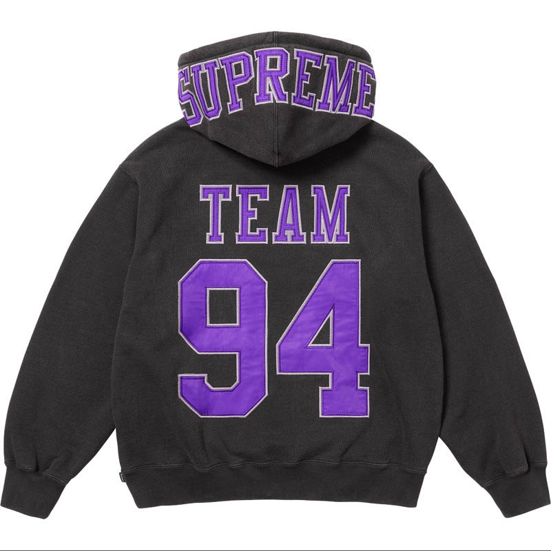 Supreme Team 94 Hooded Sweatshirt - Black / Purple