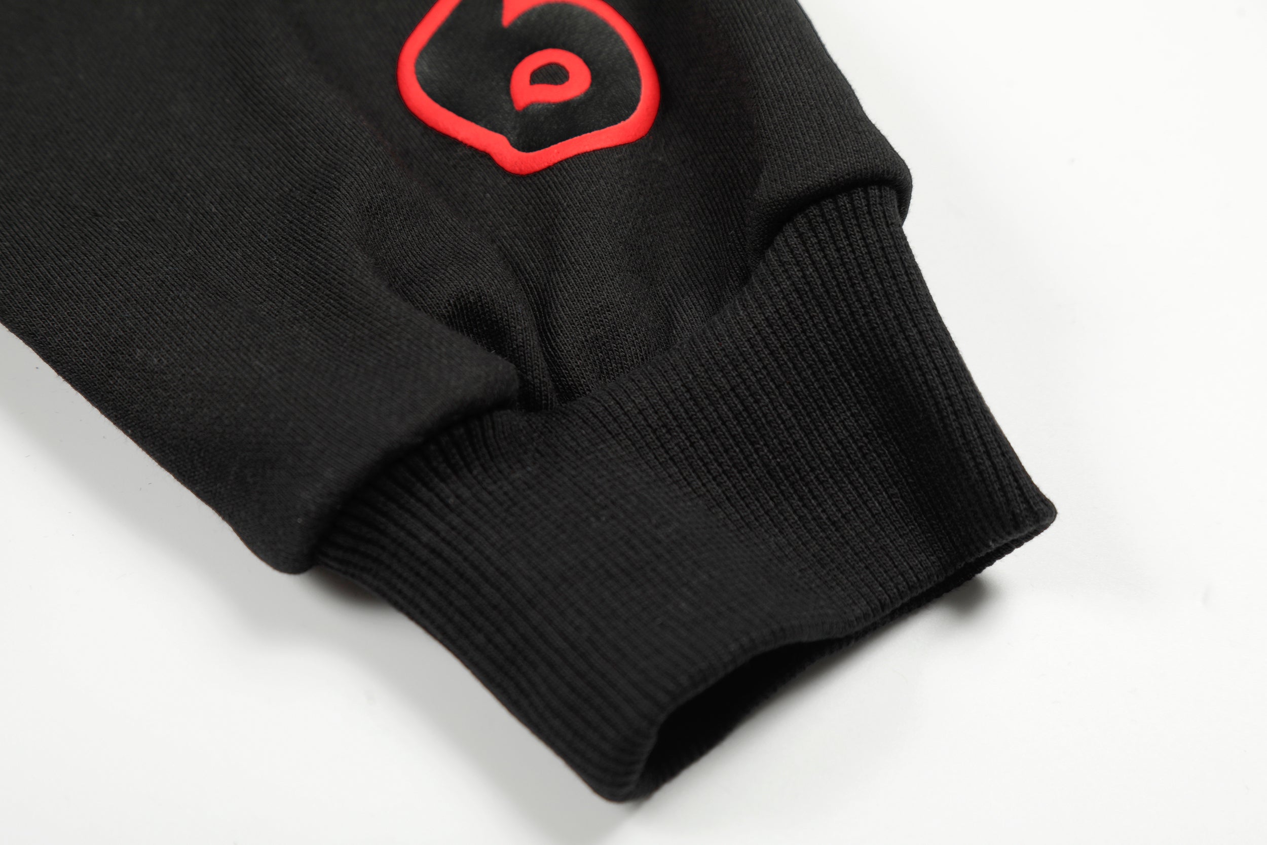Sp5der Black Red Outline Star Pullover Hoodie