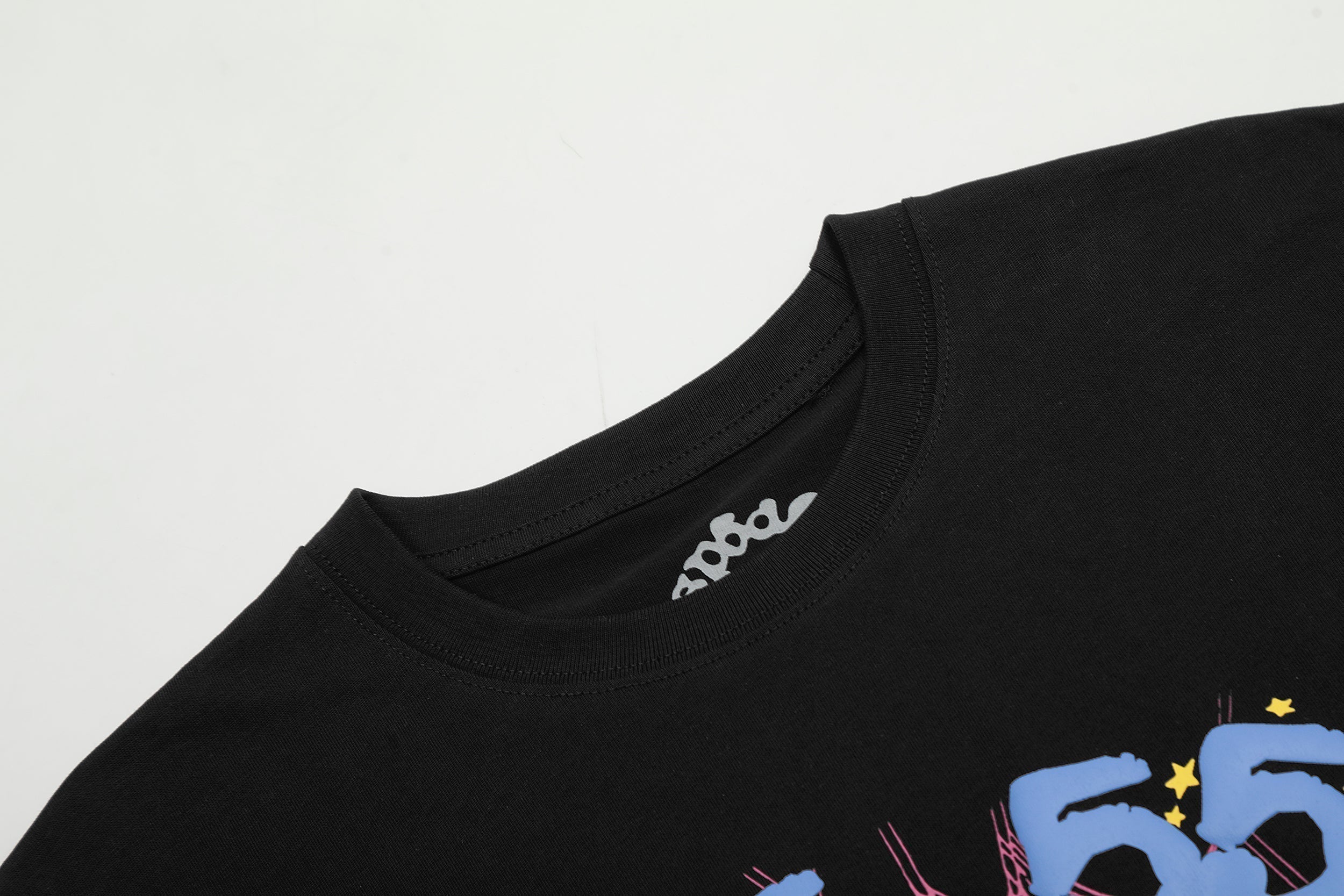 Sp5der 555 Pink Spider Web Graphic T‑Shirt