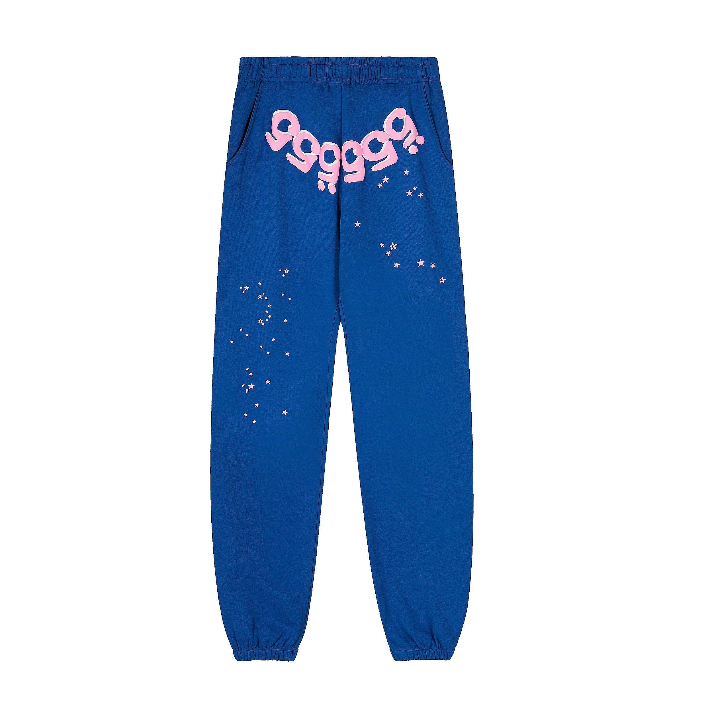 Sp5der Black 555‑999 Spider Web Hoodie Sweatpants Set