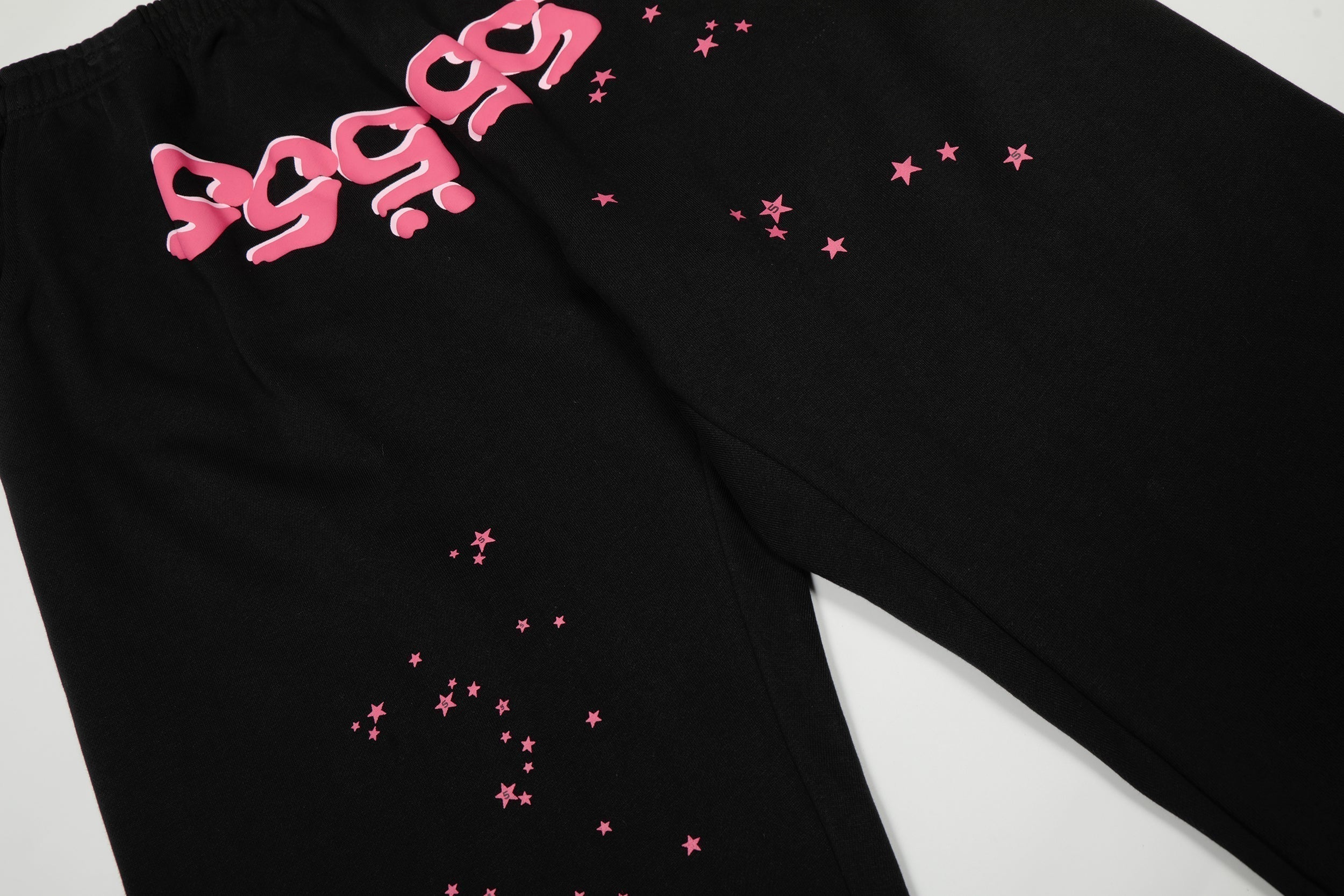 Sp5der Black 555‑999 Spider Web Hoodie Sweatpants Set