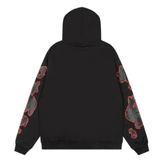 Sp5der Black Red Outline Star Pullover Hoodie