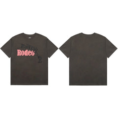 Rodeo Vintage Washed Text Graphic T‑Shirt