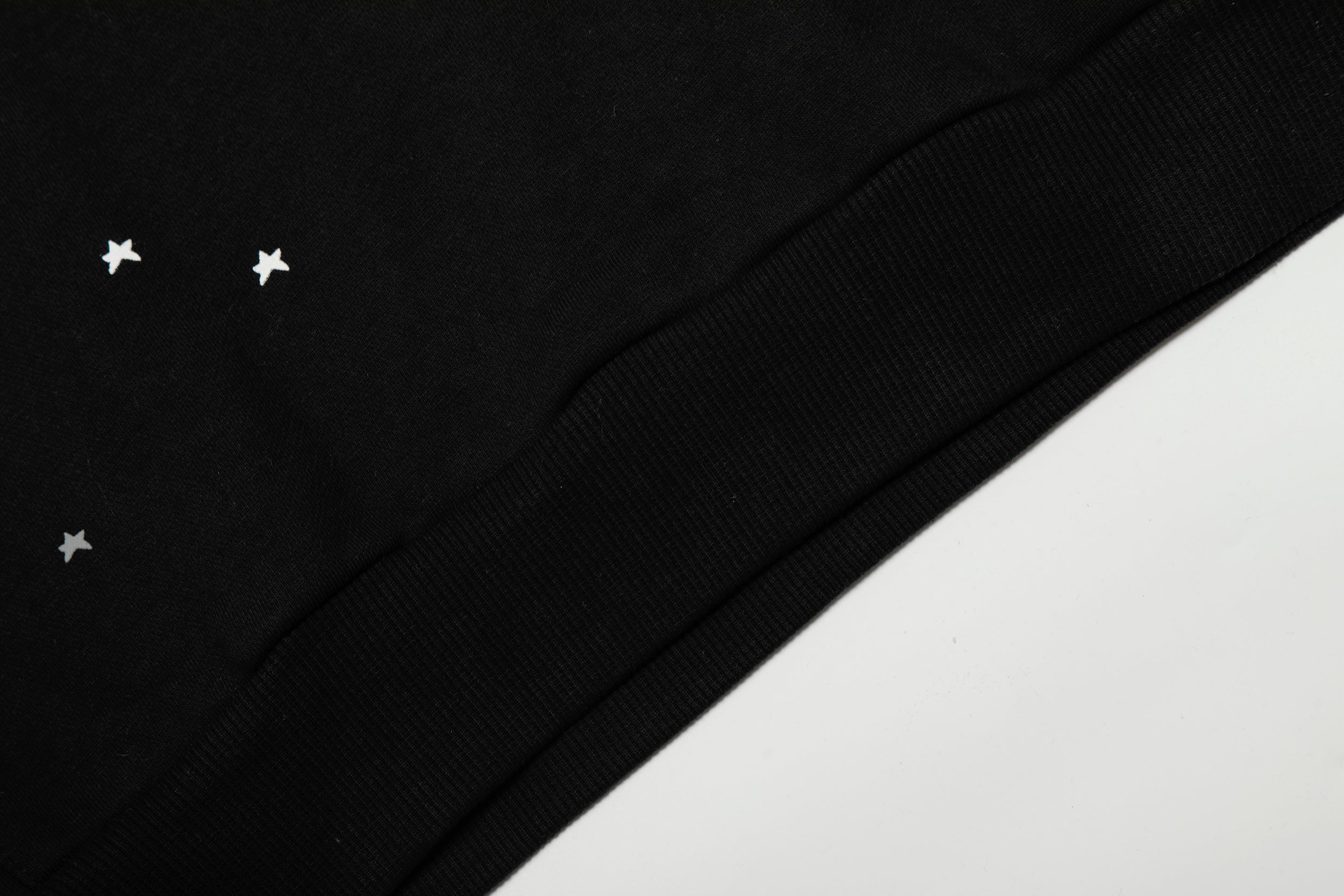 Sp5der Black Star Print Hoodie