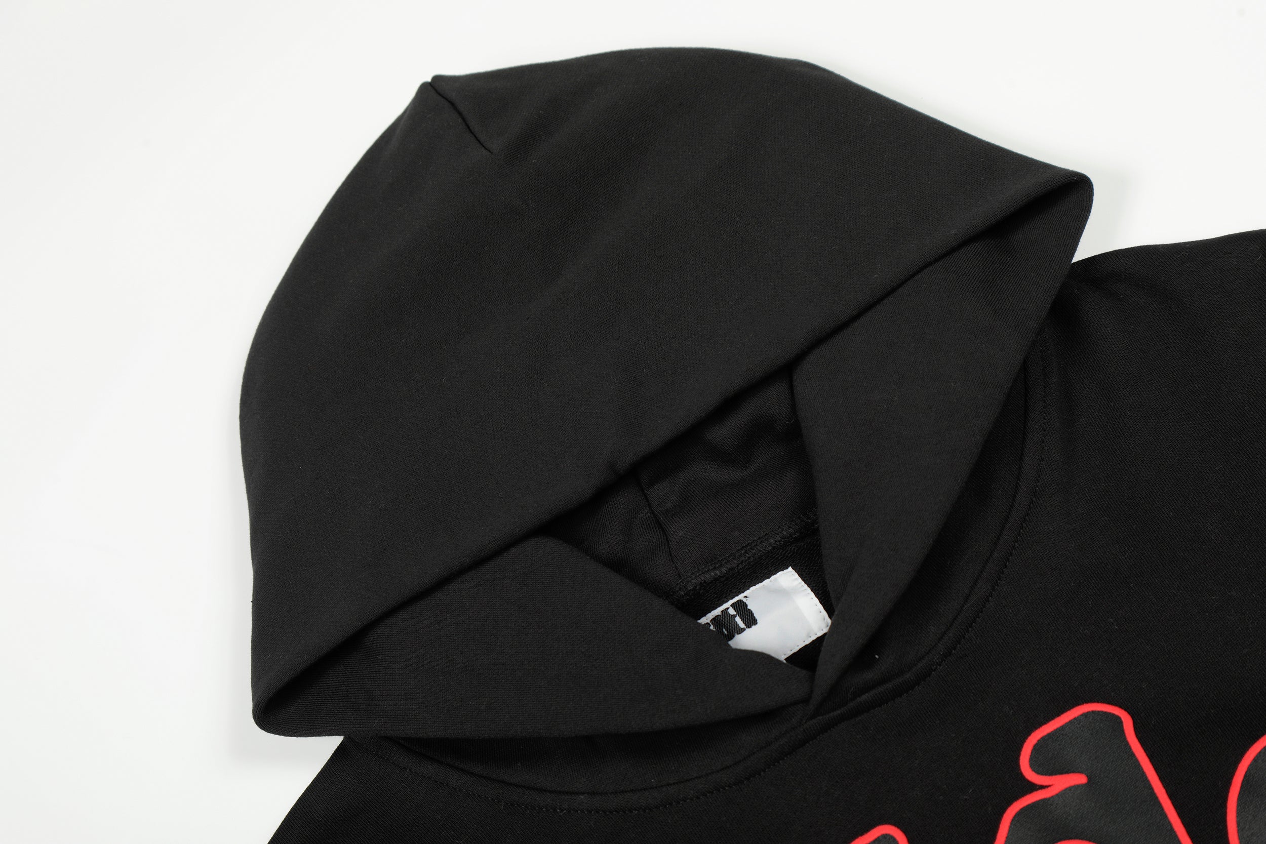 Sp5der Black Red Outline Star Pullover Hoodie