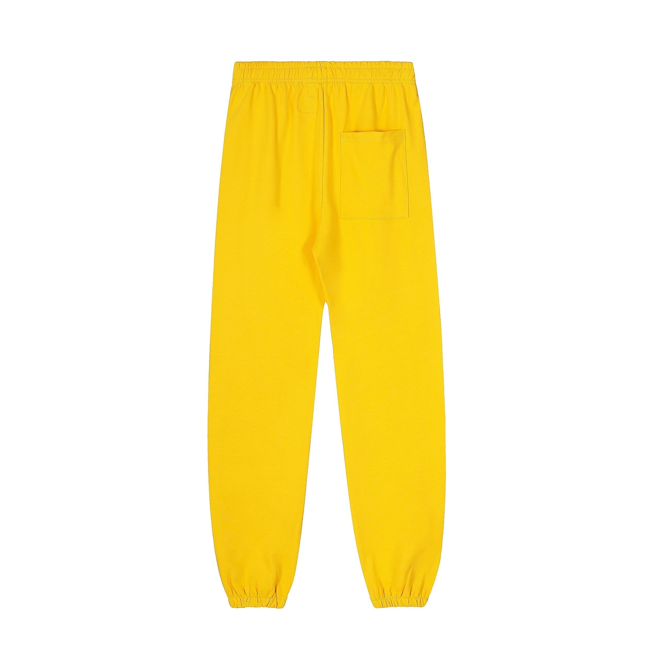 Sp5der Yellow Spider Web Hoodie Sweatpants Set