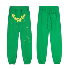 Sp5der Green Spider Web Star Pullover Hoodie