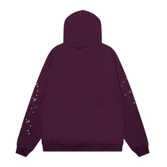 Sp5der Purple Spider Web Hoodie Sweatpants Set