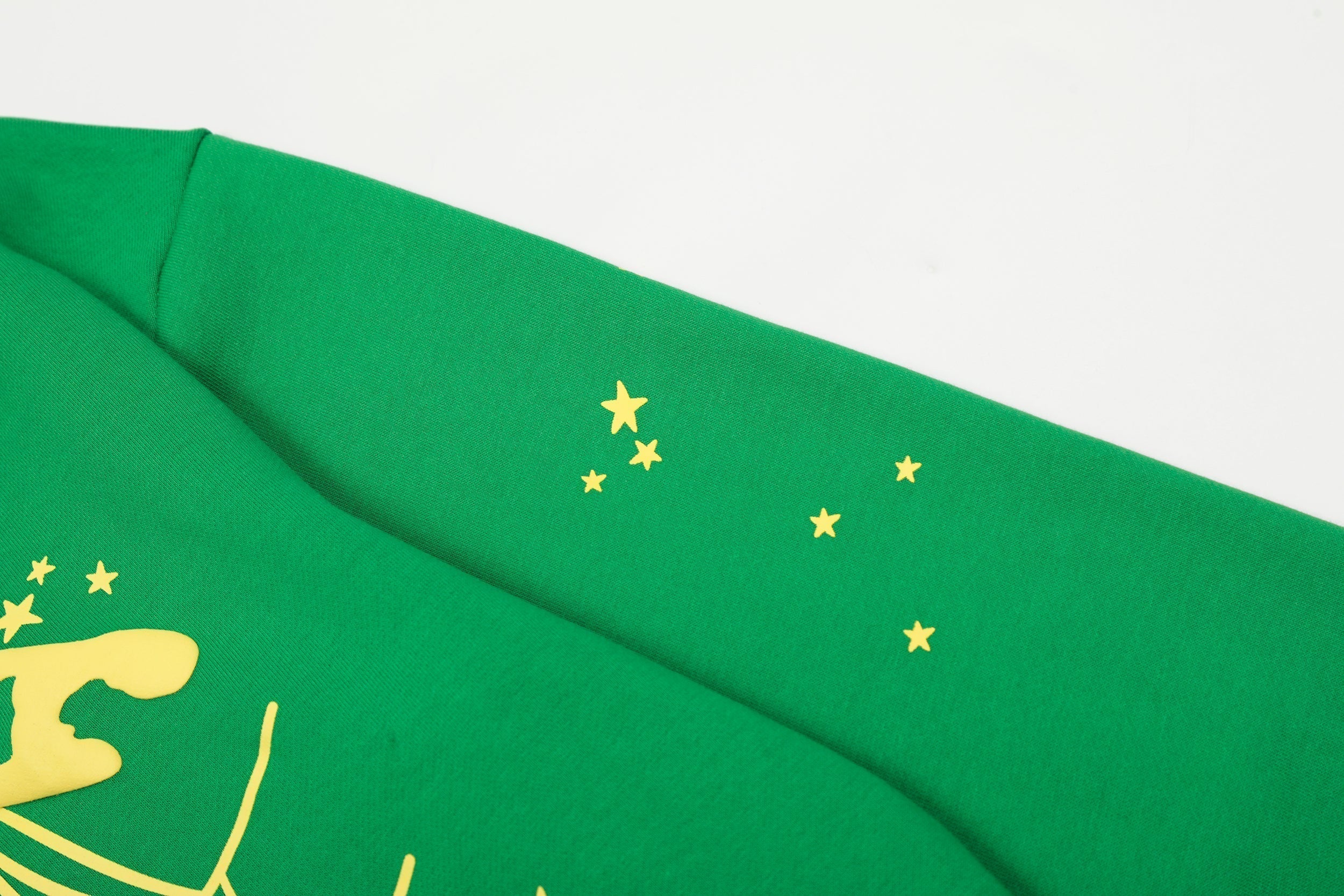 Sp5der Green Spider Web Star Pullover Hoodie