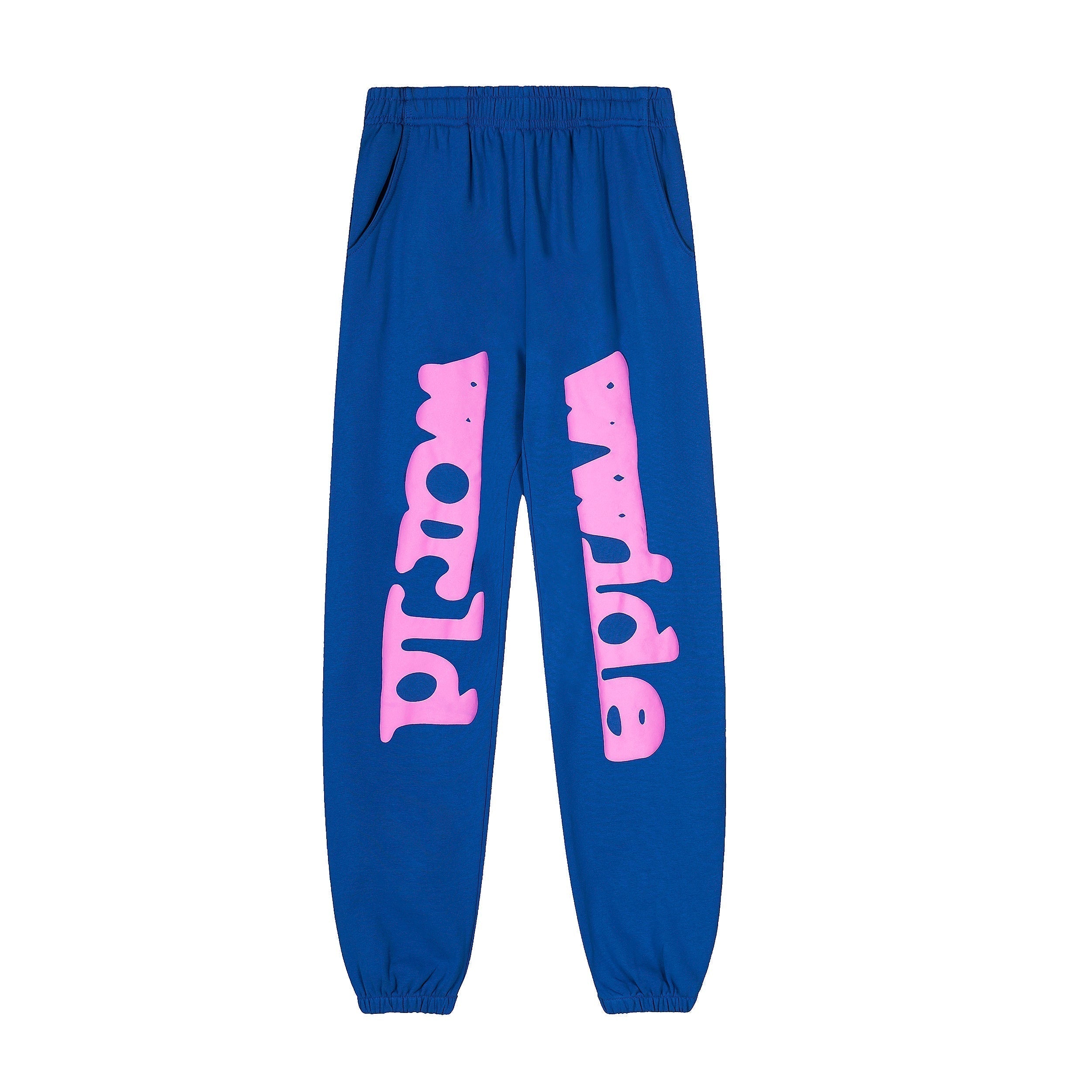 Sp5der Blue 555 Star Hoodie Sweatpants Set