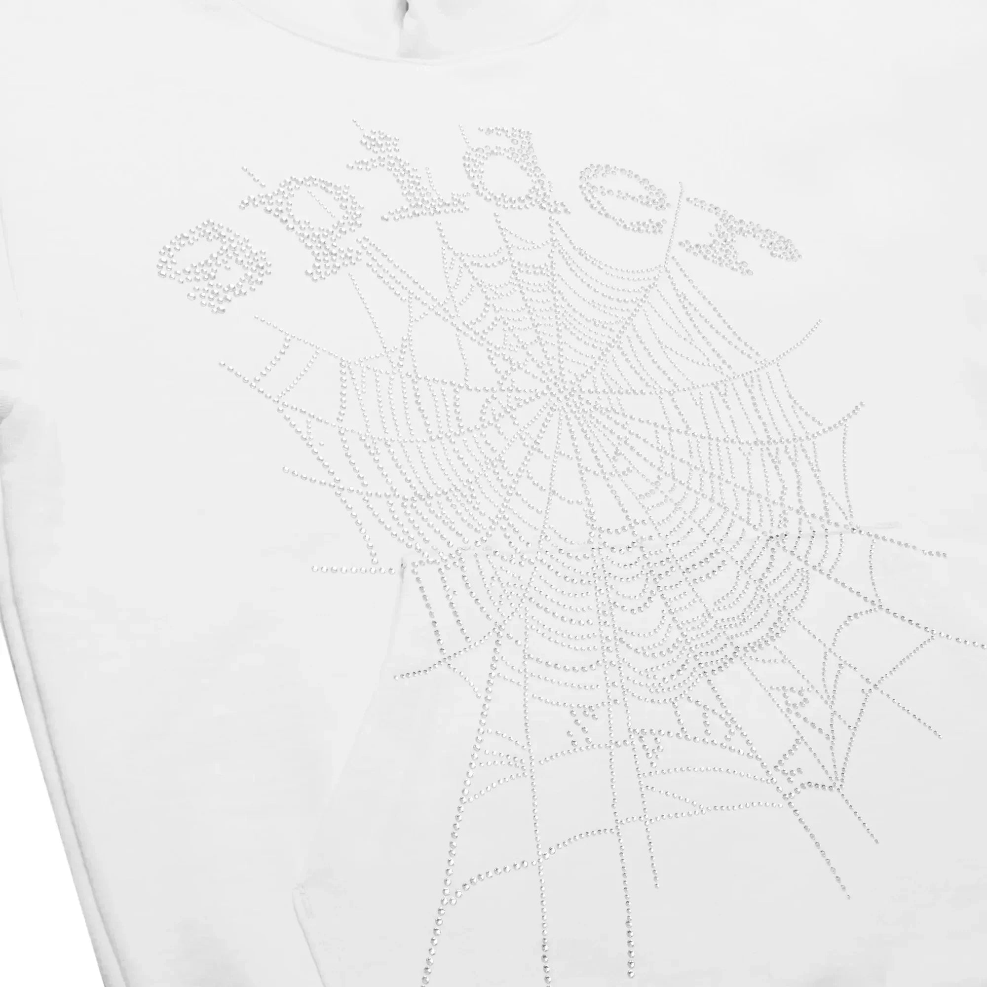 Sp5der Rhinestone Logo Hoodie
